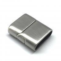 Stainless Steel Magnetic Clasp 304 Stainless Steel polished DIY original color 25*22mm 20*6mm Sold By Lot