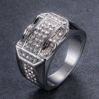 Zinc Alloy Finger Ring fashion jewelry & with rhinestone nickel lead & cadmium free Sold By PC