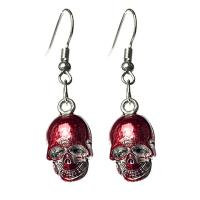 Zinc Alloy Drop Earring with Iron plated Halloween Jewelry Gift & for woman 43mm Sold By Pair