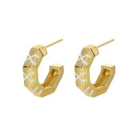 Brass Stud Earring, plated, fashion jewelry & for woman, more colors for choice, nickel, lead & cadmium free, 18x18mm, Sold By Pair