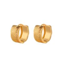 Brass Leverback Earring, Donut, plated, fashion jewelry & for woman, more colors for choice, nickel, lead & cadmium free, 25x19mm, Sold By Pair