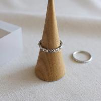 Solidny srebrny pierścień, 925 Srebro, biżuteria moda & różne style do wyboru & dla kobiety, bez zawartości niklu, ołowiu i kadmu, rozmiar:7, sprzedane przez PC