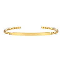 Titanium Steel Bracelet & Bangle, Vacuum Ion Plating, Adjustable & fashion jewelry & for woman, golden, 3mm, Inner Diameter:Approx 60mm, Sold By PC