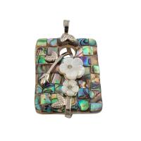 Natural Abalone Shell Pendants with Brass fashion jewelry & for woman Approx 6mm Sold By PC