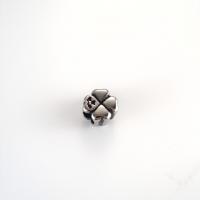 Stainless Steel Spacer Beads, 304 Stainless Steel, Four Leaf Clover, DIY & blacken, original color, 11x9x5.20mm, Hole:Approx 5.2mm, Sold By PC