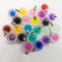 Acrylic Pendants Round DIY & frosted 16mm Sold By PC