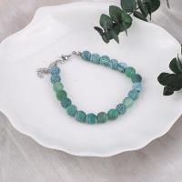 Agate Jewelry Bracelet with 5CM extender chain plated for woman Length Approx 18 cm Sold By PC