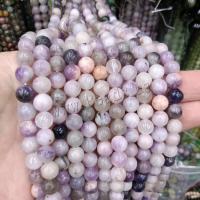 Perles bijoux en pierres gemmes, kunzite, Rond, DIY & normes différentes pour le choix, violet, Vendu par brin