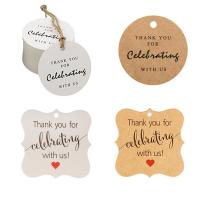 Jewelry Price Tag Kraft printing DIY & with letter pattern Sold By Bag