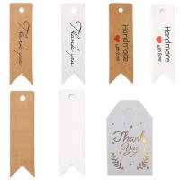 Jewelry Price Tag, Kraft, printing, DIY & different styles for choice & with letter pattern, 100Pairs/Bag, Sold By Bag