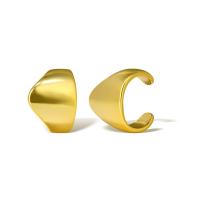 Fashion Earring Cuff and Wraps, Brass, real gold plated, for woman, more colors for choice, Sold By Pair