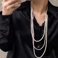Collar de Aleación de Zinc, con Perlas plásticas, Joyería, libre de níquel, plomo & cadmio, Vendido por UD