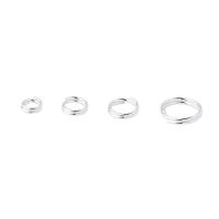925 Ezüst Jump Gyűrű, Fánk, különböző méretű a választás, 20PC-k/Bag, Által értékesített Bag