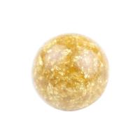 Buddha Beads, Gold Foil, Round, DIY, 6mm, Sold By PC