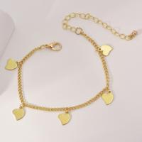 Zinc Alloy Bracelet with 5cm extender chain gold color plated fashion jewelry & for woman nickel lead & cadmium free Length Approx 18 cm Sold By PC