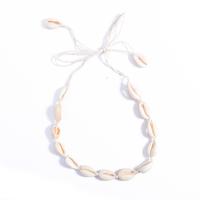 Multi Layer Necklace Shell with Wax Cord Adjustable & fashion jewelry & for woman Length Approx 85.5 cm Sold By PC