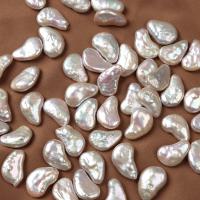 Perles nacres baroques de culture d'eau douce , perle d'eau douce cultivée, DIY & aucun trou, blanc, 17x10-11mm, Vendu par PC