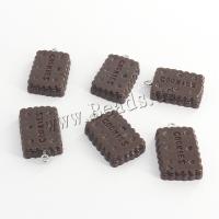 Resin Pendant, Biscuit, epoxy gel, DIY, deep coffee color, Approx 100PCs/Bag, Sold By Bag