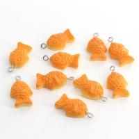 Resin Pendant, Fish, epoxy gel, DIY & different styles for choice, more colors for choice, Approx 100PCs/Bag, Sold By Bag