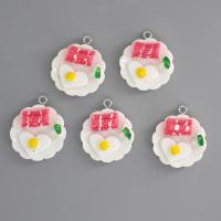 Resin Pendant, epoxy gel, DIY, mixed colors, 23x28mm, Approx 100PCs/Bag, Sold By Bag