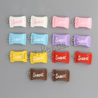 Resin Pendant, Candy, epoxy gel, random style & DIY, mixed colors, Approx 100PCs/Bag, Sold By Bag