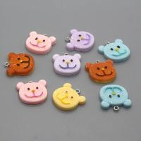 Resin Pendant, Bear, epoxy gel, DIY, more colors for choice, Approx 100PCs/Bag, Sold By Bag