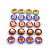 Mobile Phone DIY Decoration, Resin, Bowl, epoxy gel, random style, mixed colors, 26mm, Approx 100PCs/Bag, Sold By Bag