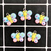 Resin Pendant Butterfly epoxy gel DIY mixed colors Approx Sold By Bag
