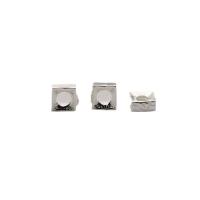 925 Sterling Silver Beads, Square, DIY, nickel, lead & cadmium free, 2mm, Sold By PC