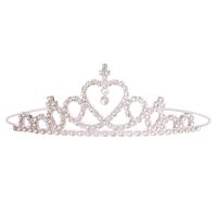 Bridal Tiaras, Tibetan Style, silver color plated, fashion jewelry & for children & with rhinestone, silver color, nickel, lead & cadmium free, Inner Diameter:Approx 120mm, Sold By PC