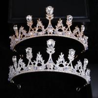 Bridal Tiaras, Tibetan Style, with Plastic Pearl, plated, fashion jewelry & for woman & with rhinestone, more colors for choice, nickel, lead & cadmium free, Inner Diameter:Approx 145mm, Sold By PC