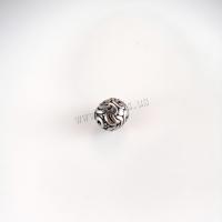 Acier inoxydable Spacer Perles, Acier inoxydable 304, Rond, DIY & noircir, couleur originale, 12x11mm, Trou:Environ 1.6mm, Vendu par PC
