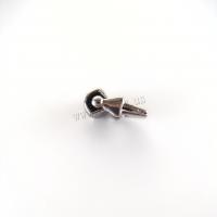Stainless Steel Spacer Beads, 304 Stainless Steel, DIY & blacken, original color, 16x8x9mm, Hole:Approx 5mm, Sold By PC