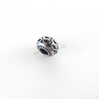 Acier inoxydable Spacer Perles, Acier inoxydable 304, Plat rond, DIY & noircir, couleur originale, 13x9mm, Trou:Environ 5.5mm, Vendu par PC