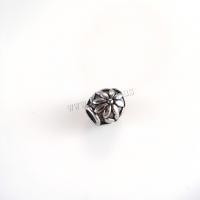 Stainless Steel Spacer Beads 304 Stainless Steel Drum DIY & blacken original color Approx 5mm Sold By PC