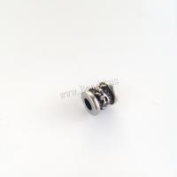 Grânulos de espaçador de aço inoxidável, Aço inoxidável 304, Coluna, DIY & escurecer, cor original, 10x9mm, Buraco:Aprox 4.1mm, vendido por PC