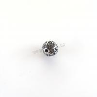 Stainless Steel Spacer Beads, 304 Stainless Steel, Round, DIY & blacken, original color, 9mm, Hole:Approx 2mm, Sold By PC