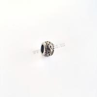 Edelstahl-Distanzscheiben-Korn, 304 Edelstahl, flache Runde, DIY & Schwärzen, originale Farbe, 8x5mm, Bohrung:ca. 4mm, verkauft von PC