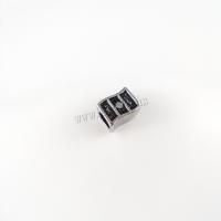 Edelstahl-Distanzscheiben-Korn, 304 Edelstahl, DIY & Schwärzen, originale Farbe, 9x7mm, Bohrung:ca. 5mm, verkauft von PC