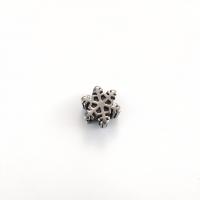 Stainless Steel Spacer Beads, 304 Stainless Steel, Snowflake, DIY & blacken, original color, 13x8mm, Hole:Approx 5mm, Sold By PC