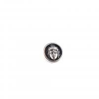 Acier inoxydable Spacer Perles, Acier inoxydable 304, Plat rond, DIY & noircir, couleur originale, 10.50x6mm, Trou:Environ 1.5mm, Vendu par PC