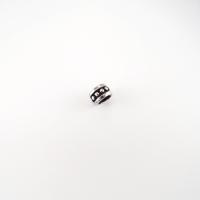 Acier inoxydable Spacer Perles, Acier inoxydable 304, Plat rond, DIY & noircir, couleur originale, 5x7mm, Trou:Environ 5mm, Vendu par PC
