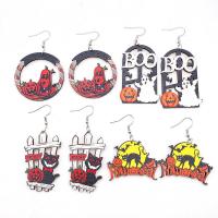 New Hot Halloween Jewelry and Decor Wood handmade Halloween Design & for woman Sold By Pair