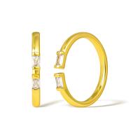 Cubic Zirconia Micro Pave Brass Ring real gold plated micro pave cubic zirconia & for woman Sold By PC