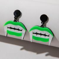 New Hot Halloween Jewelry and Decor, Acrylic, Halloween Design & fashion jewelry & different styles for choice, Sold By Pair