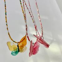 Acrylic Necklace, fashion jewelry & for woman, more colors for choice, 45cm, Sold By PC