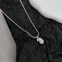 Zinklegierung Schmuck Halskette, mit Kristall & Kunststoff Perlen, Modeschmuck & verschiedene Stile für Wahl & für Frau, frei von Nickel, Blei & Kadmium, 45cm, verkauft von PC