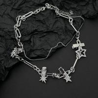 Zinklegierung Schmuck Halskette, Modeschmuck, frei von Nickel, Blei & Kadmium, 45cm, verkauft von PC