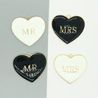 Zinc Alloy Heart Pendants gold color plated DIY & enamel nickel lead & cadmium free Approx Sold By Bag