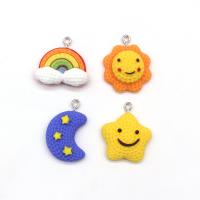 Resin Pendant, epoxy gel, DIY & different styles for choice, more colors for choice, Approx 100PCs/Bag, Sold By Bag